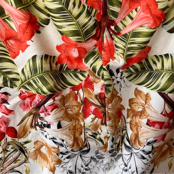 Talbots Floral Pleated A-Line Floral Skirt - Size 6P - Picture 8 of 11